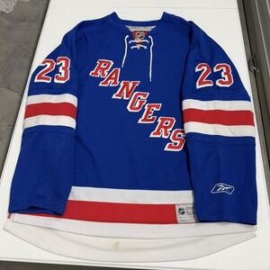 Reebok New York Rangers Chris Drury 23 NHL Hockey Jersey Blue Mens XL CCM
